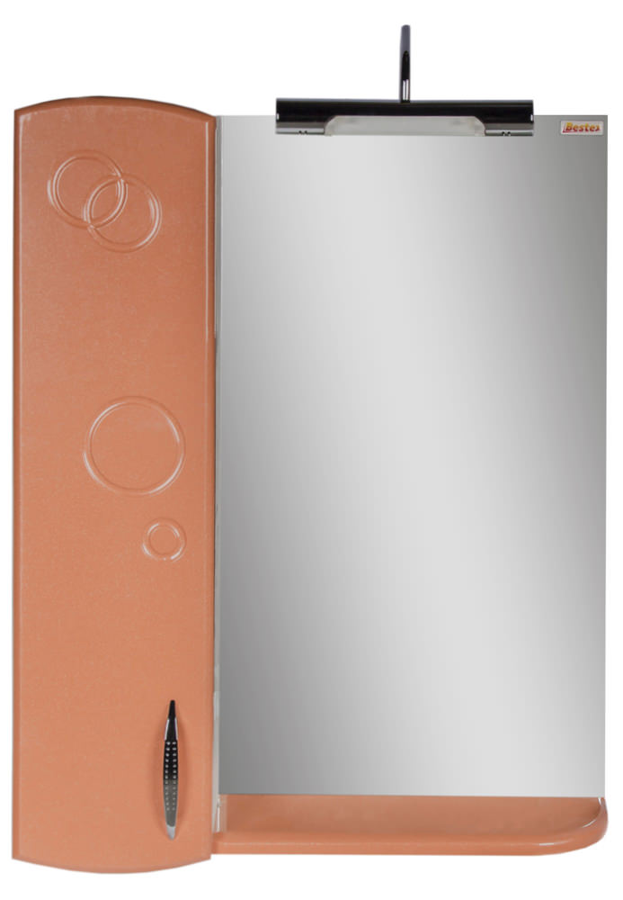 Зеркало 65 Улыбка (левый) оранжевый металлик СВ, 0527c.44L  w