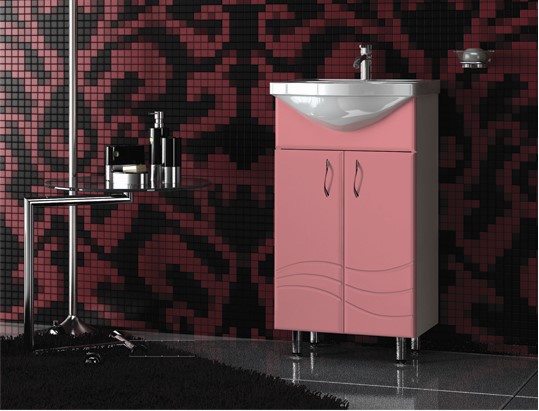 Тумба 50 Бриз (под раковину "VERANO 50") розовый, 0303.15 w
