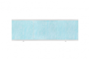 Экран под ванну алюминевый профиль AL L-1,5 голубой мрамор w