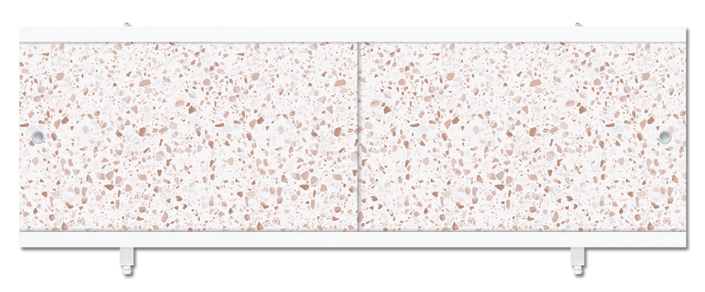 Экран п/в "Кварт" 1,68 камешки бежевые w