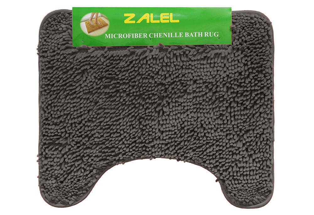 Коврик для туалета 50*60 "Макароны", латекс ZALEL, серый