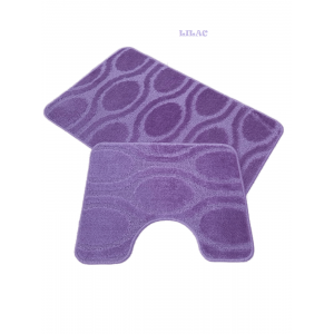 Набор ковриков для ванной и туалета 60*100, ZALEL (Mono), Lilac