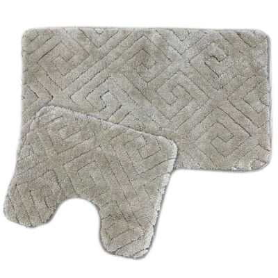 Набор ковриков для ванной и туалета 60*100+50*60 "Sophisticated", ZALEL, Beige