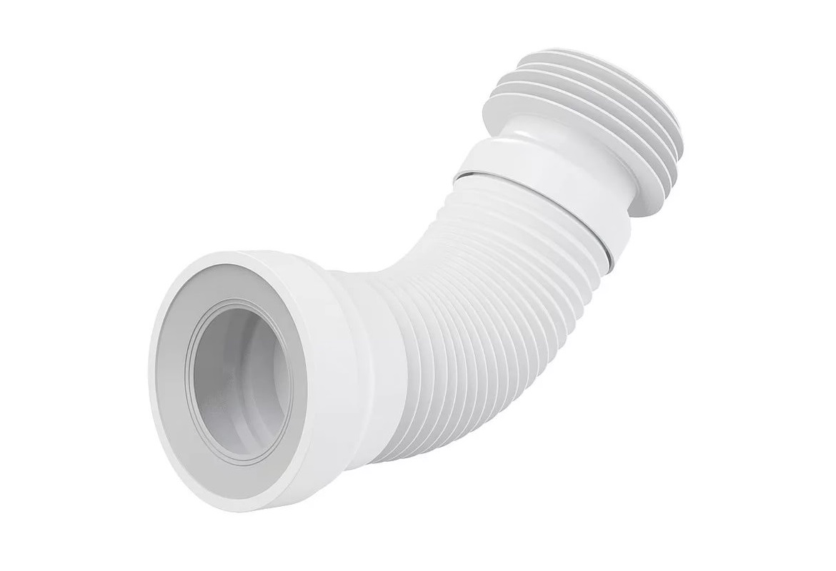 Слив разд. д/унитаза гофр. армир. KF-03В EL (30)