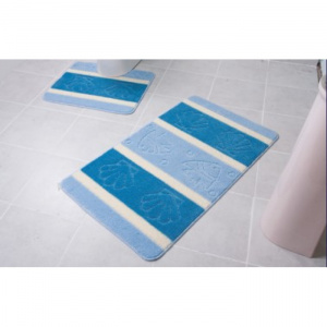 Набор ковриков для ванной и туалета 60*100 Zalel Silver (Multi), Blue