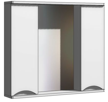 Зеркало 80 Сильвия (универсальный) бетон монблан СВ, m