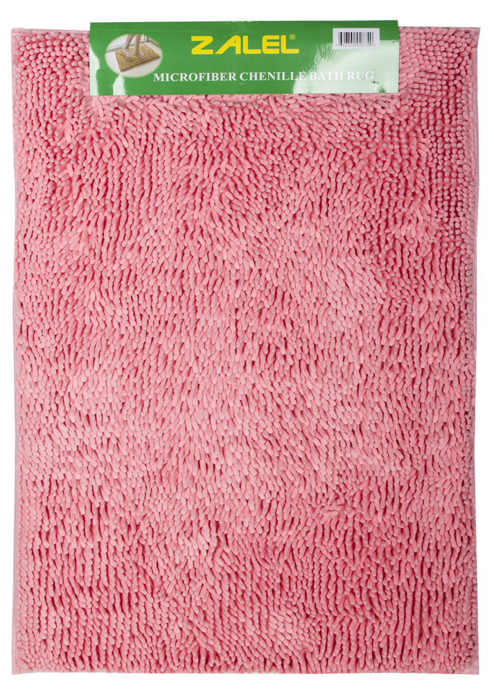 Коврик для ванны 60*90 "Макароны", латекс ZALEL розовый
