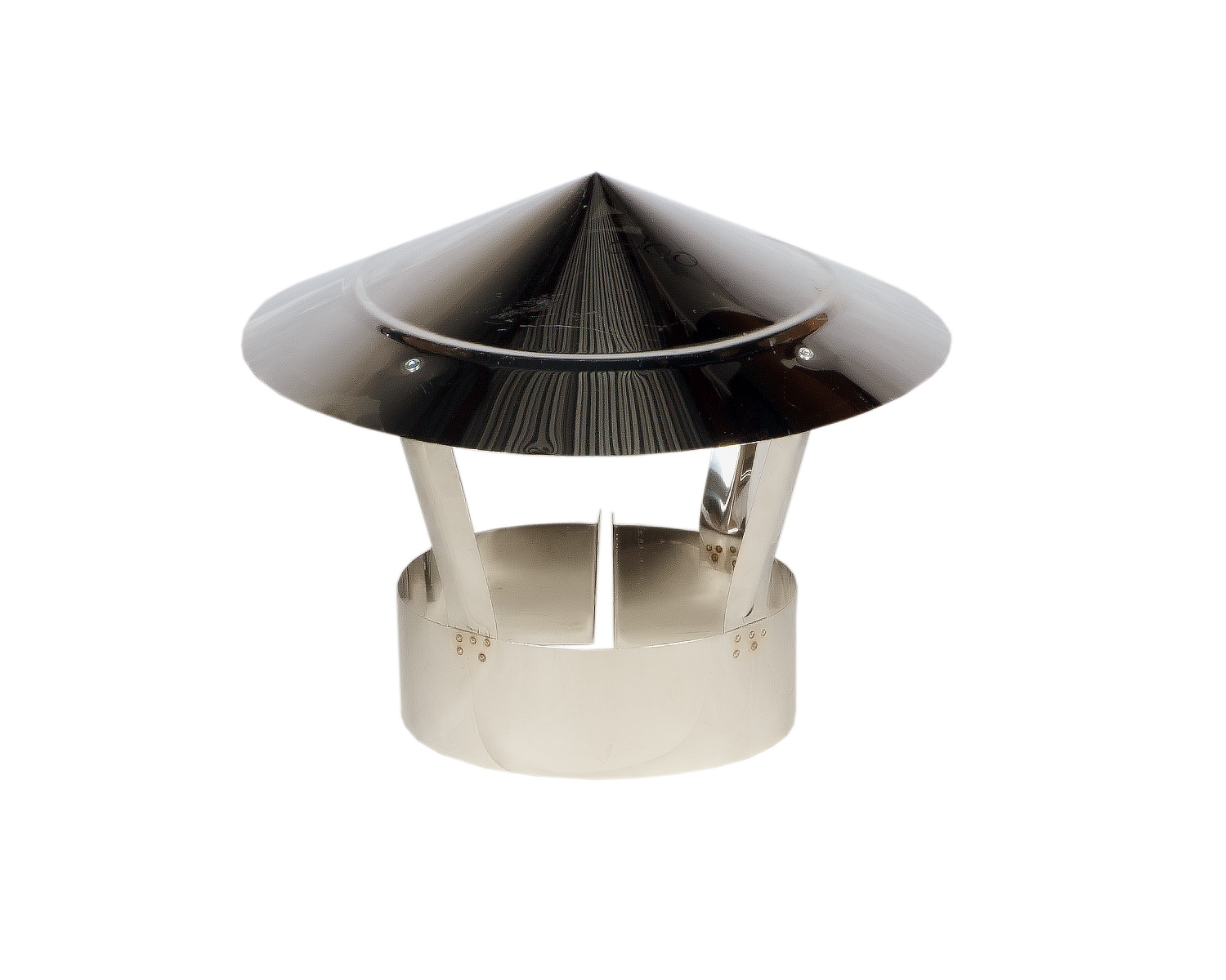 Зонт  НЕРЖ. ф200  0,5 мм ДЫМОХОДОВ