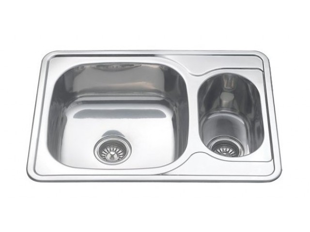 мойка врез. HLD 5070 0,8/180 LS  двухчашев (8) 115LS MELANA