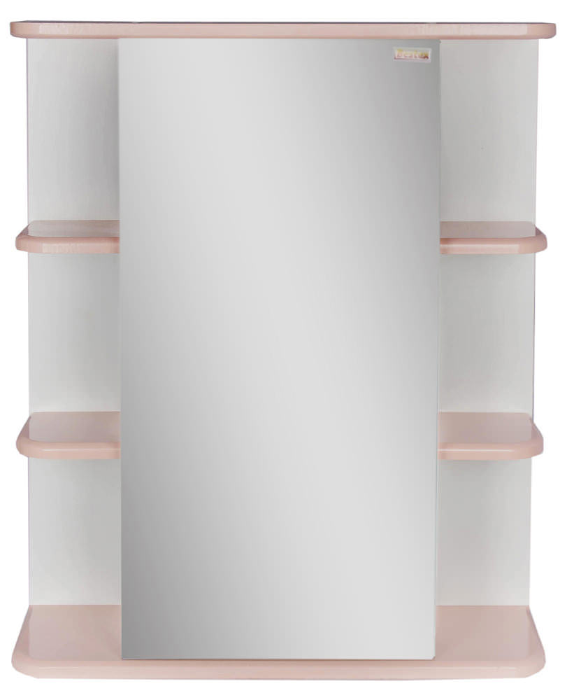 Зеркало 60 Бриз-2 (правый) розовый металлик R му v