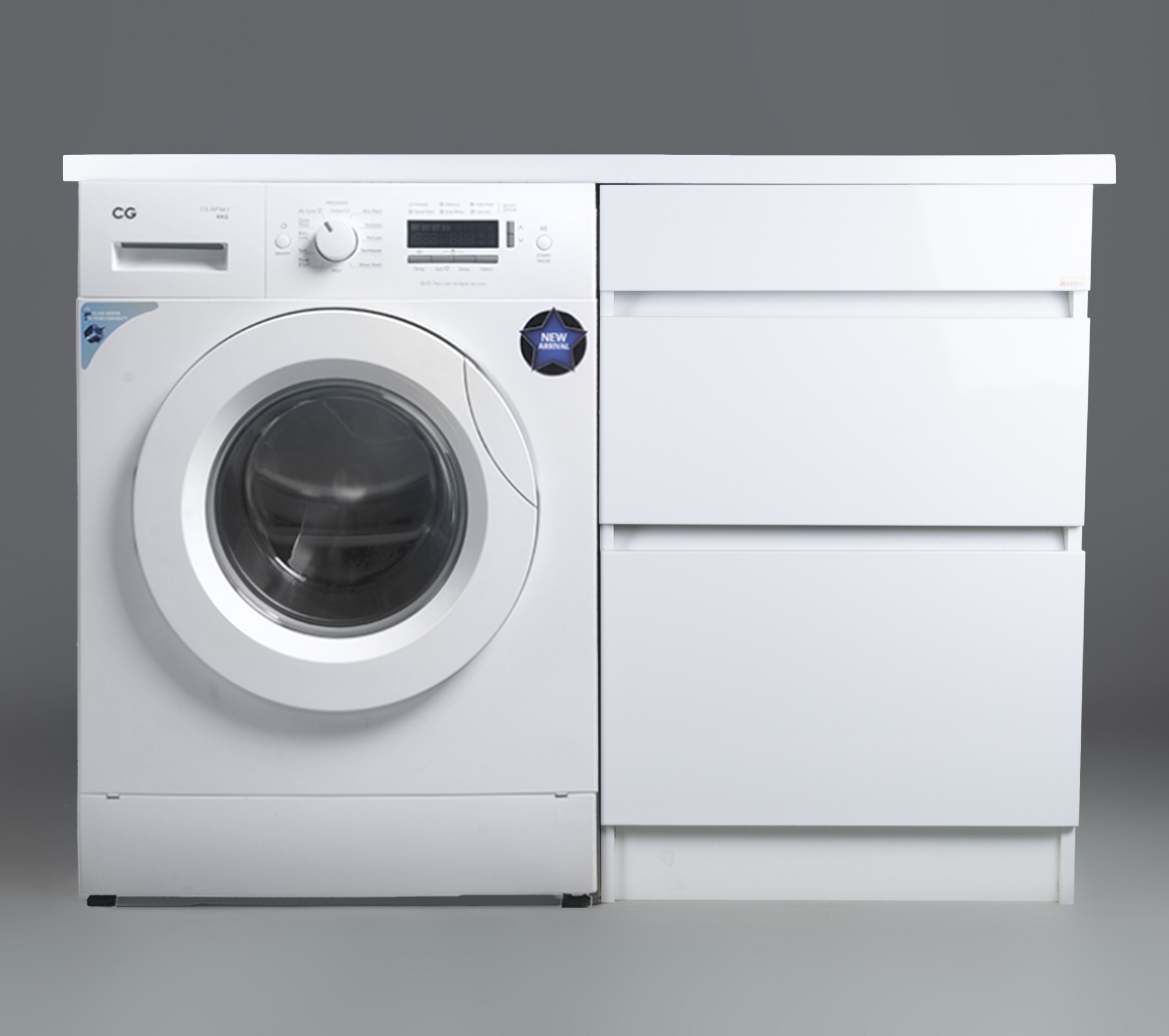 Тумба под стиральную машину (Даллас-120) Белый m