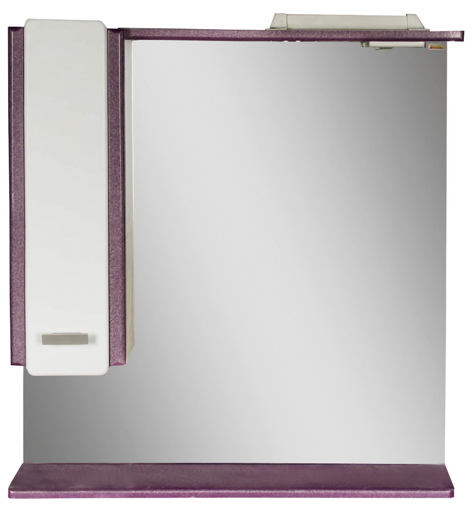 Зеркало 70 Нэгро (левый) бело-фиолетовый металлик СВ, 3829c.22/1L w