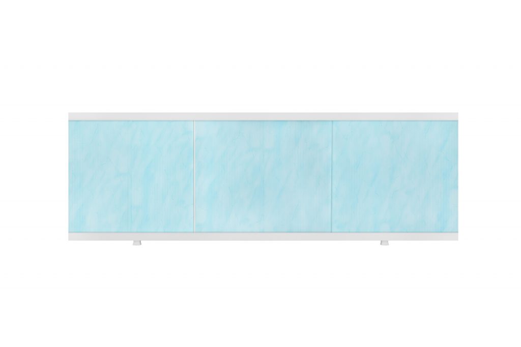 Экран под ванну пластиковый профиль SP L-1,7 голубой мрамор w