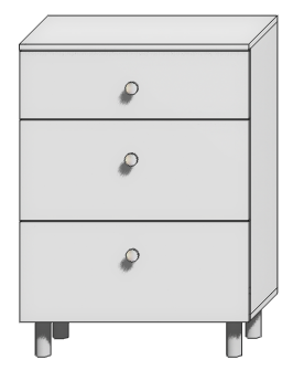 Тумба напольная 60 Стиль 3 ящика