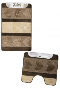 Набор ковриков для ванной и туалета 60*100 "HURREM", ZALEL, Beige