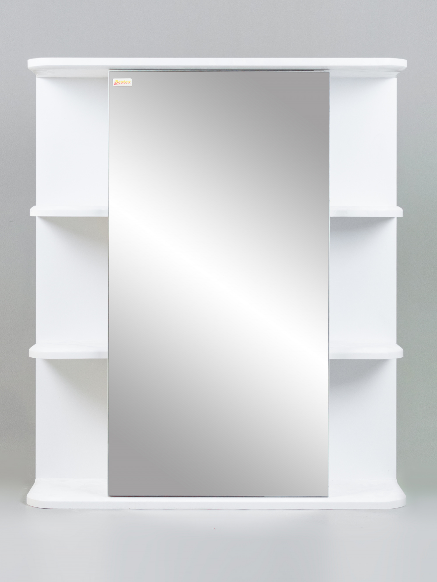 Зеркало 60 Бриз-2 (левый) белый шелк, 2625.4L w
