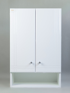 Шкаф навесной для ванной Делла, 50х20.5х80 см, цвет белый, Bestex