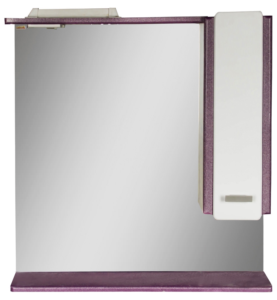 Зеркало 70 Нэгро (правый) бело-фиолетовый металлик СВ, 3829c.22/1R w