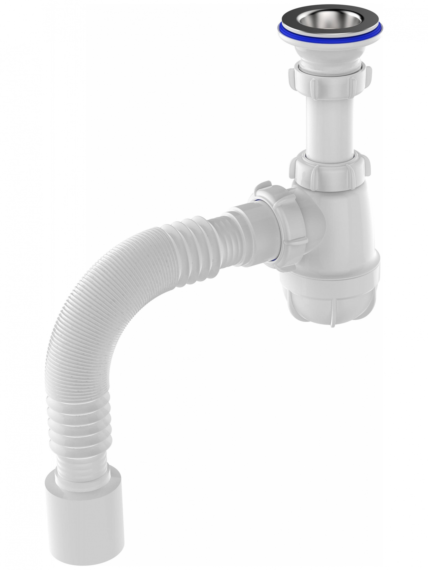 S1010-35-MR Сифон для умывальника 1 1/4*40  с мет. реш. с г.т. 40*50 Apuant