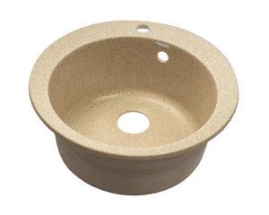 Кухонная мойка GranAlliance G-11 песок (490х490х190мм) БЕЗ СИФ.